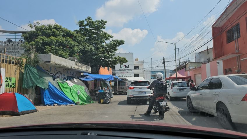 Habitantes de Tuxtla Gutiérrez afectados por el flujo migratorio, piden reubicación de los extranjeros 