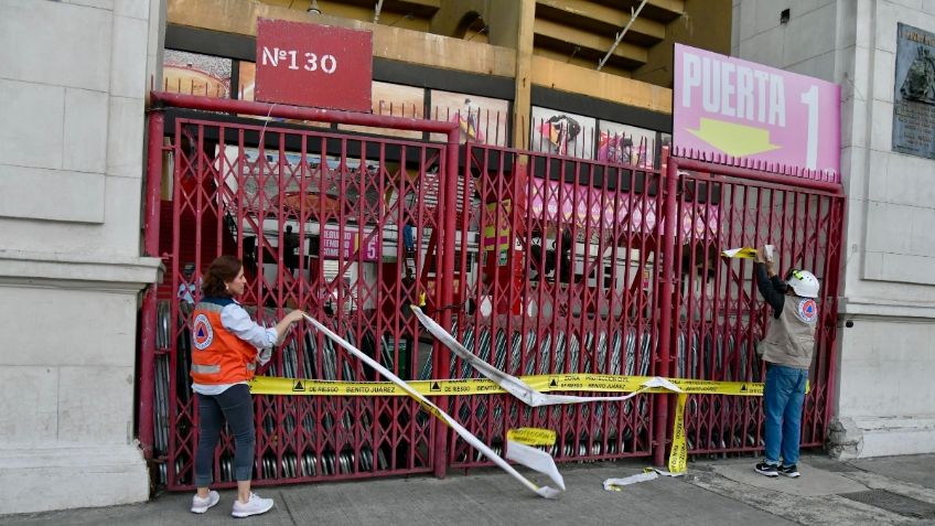 Reabren Plaza de Toros México; Protección Civil quita sellos de clausura en Benito Juárez