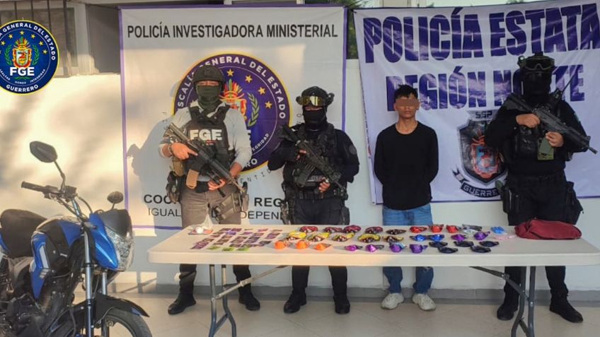 Cae narcomenudista con importante alijo de drogas