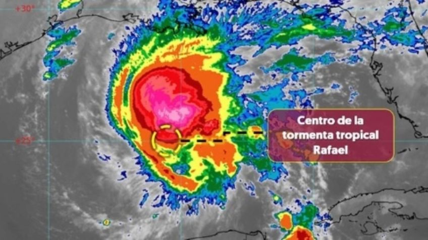 Rafael es tormenta tropical HOY y podría formar trombas marinas | TRAYECTORIA