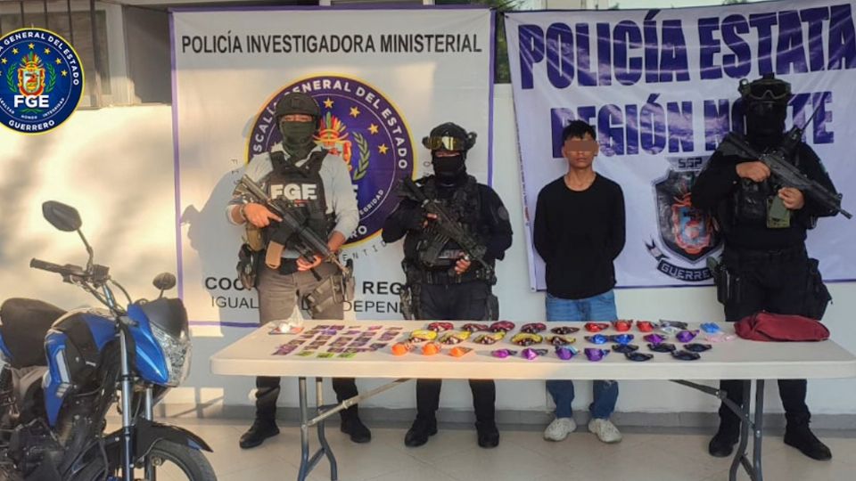 El joven fue capturado en posesión de una importante cantidad de drogas.