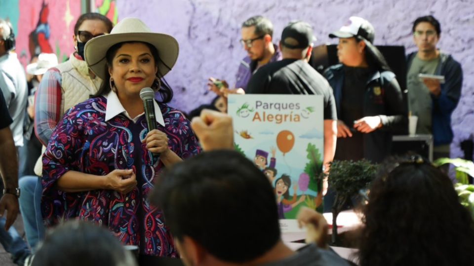 Clara Brugada en la alcaldía Magdalena Contreras