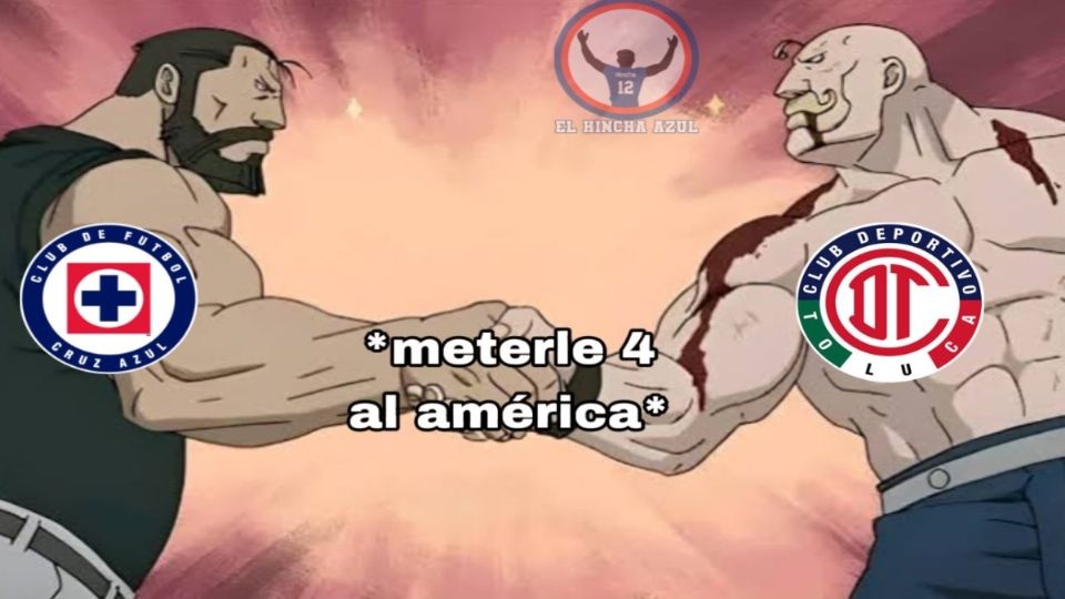 El Toluca goleó al América como el Cruz Azul