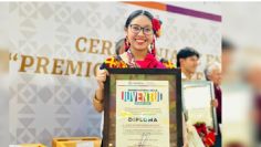 Azul Sicarú Morales Cruz, joven zapoteca recibe Premio Estatal de la Juventud