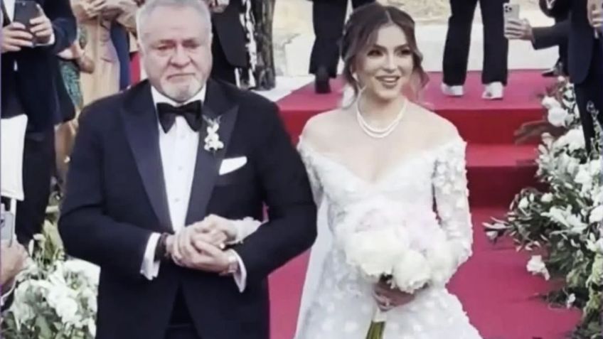 Así fue el tierno baile que tuvieron Sofía Castro y su papá durante el vals de padre e hija: VIDEO