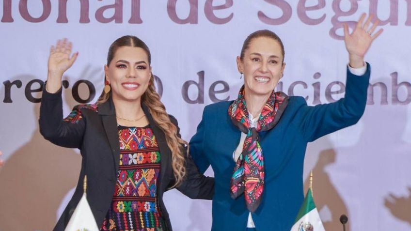 Claudia Sheinbaum reconoce a Evelyn Salgado por resultados al frente de Guerrero