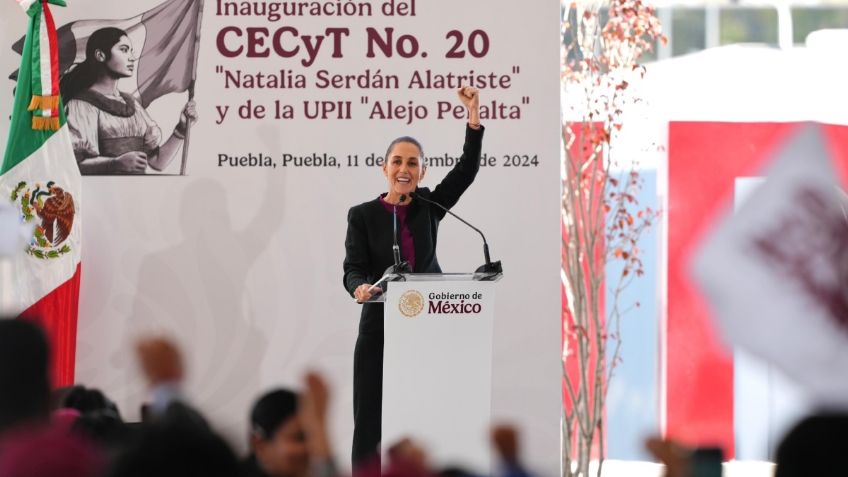 Claudia Sheinbaum inaugura CECyT No.20 “Natalia Serdán” y de la UPII “Alejo Peralta” del IPN en Puebla