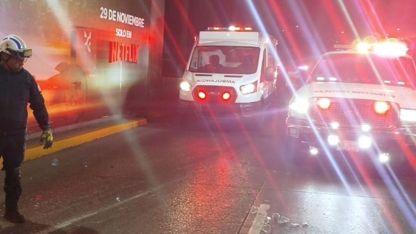 Noche de accidentes deja lesionados y cuantiosos daños materiales en la CDMX