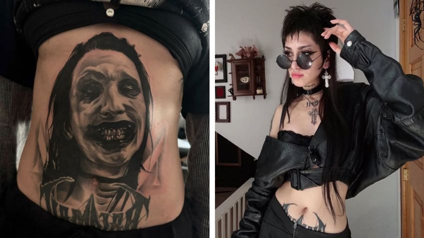 Se quiso tatuar a Marilyn Manson por 10 mil pesos y se parece a "La Monja" | VIDEO