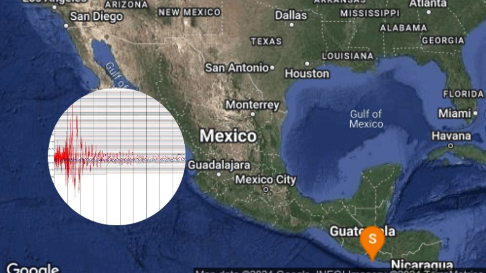 Sismo registrado al sur de Chiapas