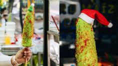 Dónde comprar tu elote navideño, los famosos antojitos mexicanos con todo y su gorro de Santa Claus