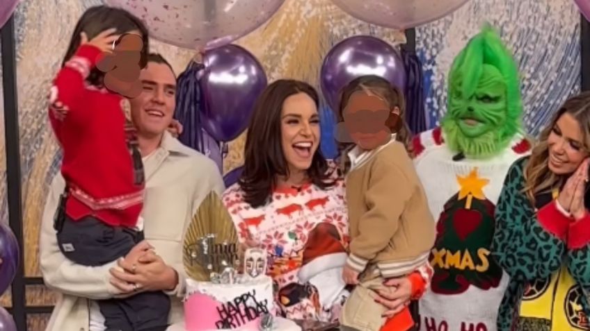 Tania Rincón festeja su cumpleaños en el Programa Hoy, así la sorprendieron en vivo