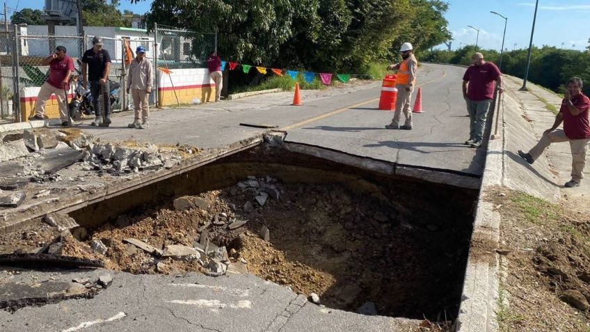 Socavones en Tampico: acusan a Comapa Sur de no invertir para controlar las fugas de agua y drenaje