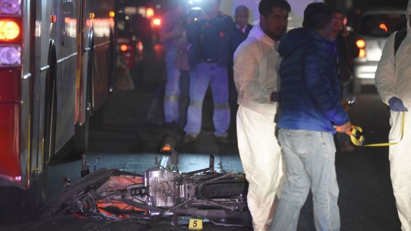 Motociclista muere tras ser atropellada por una unidad del Metrobús en la alcaldía Venustiano Carranza