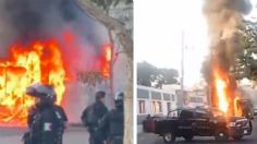 Camión de transporte público arde en llamas en Guadalajara; pasajeros denuncian que el chofer los abandonó