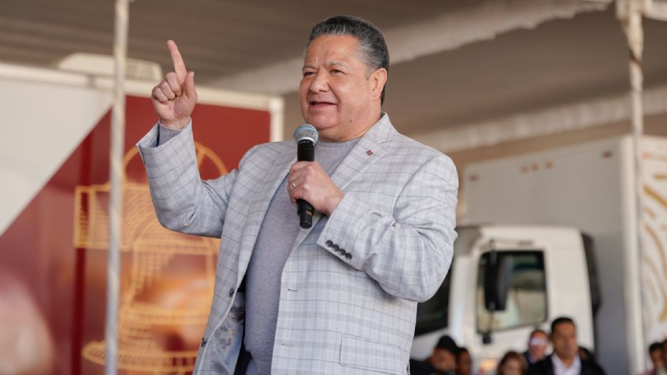 El gobernador de Hidalgo, durante un evento en Pachuca esta semana.