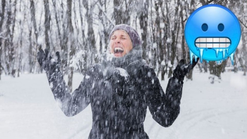 La nieve artificial sorprende a los capitalinos.