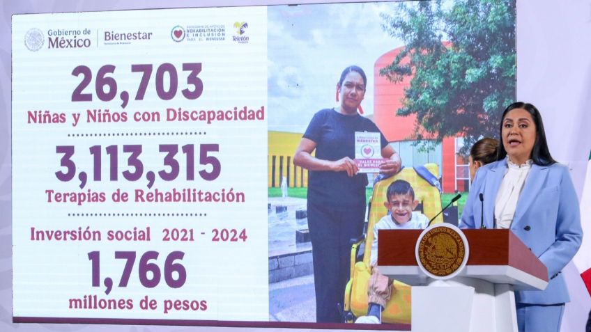 Ariadna Montiel: un millón 485 mil personas reciben su pensión para personas con discapacidad