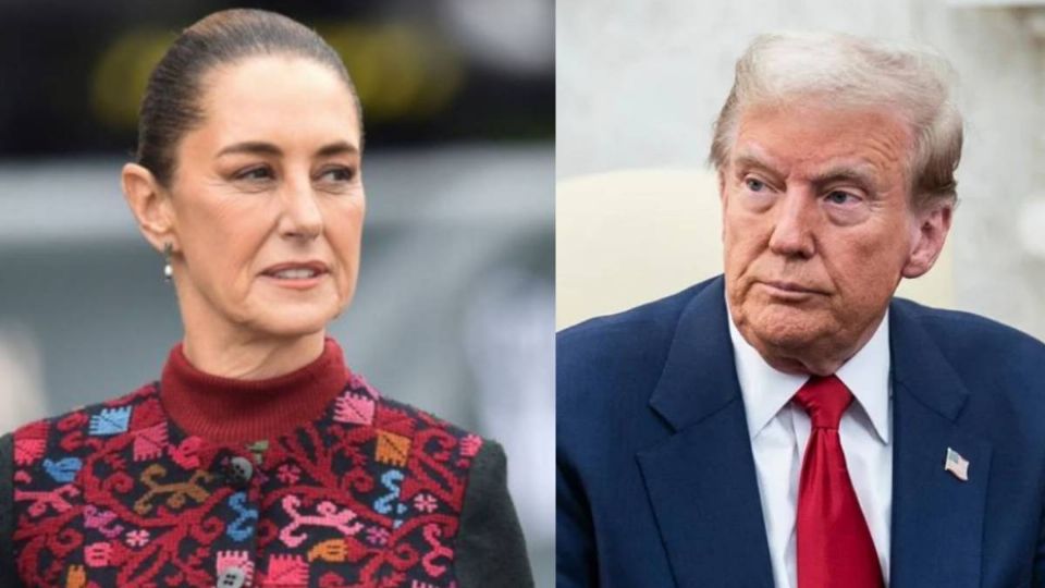 Presidenta Claudia Sheinbaum y el presidente electo Donald Trump