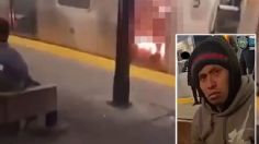 "Yo no me meto con nadie", difunden video del guatemalteco antes de incendiar a mujer en metro de NY