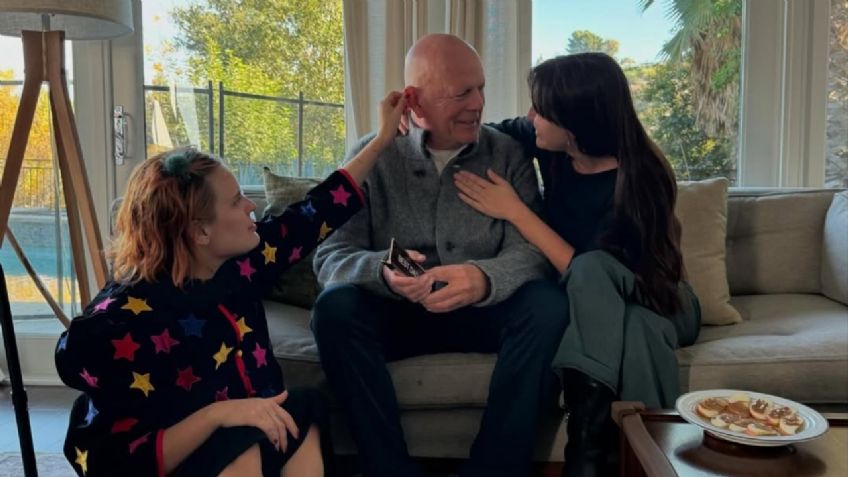 El mensaje navideño de Bruce Willis, así luce en 2024 el actor diagnosticado con afasia progresiva