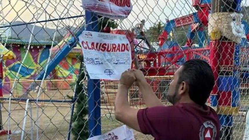 Clausuran feria en Acapulco tras colapso de juego mecánico; operaba sin permisos