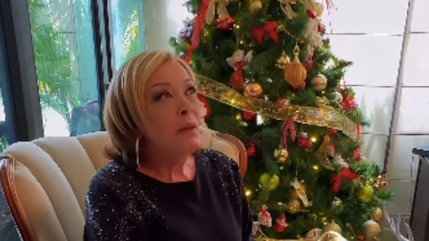 Entre lágrimas, Sylvia Pasquel envía conmovedor mensaje de Navidad: “trataremos de estar felices”