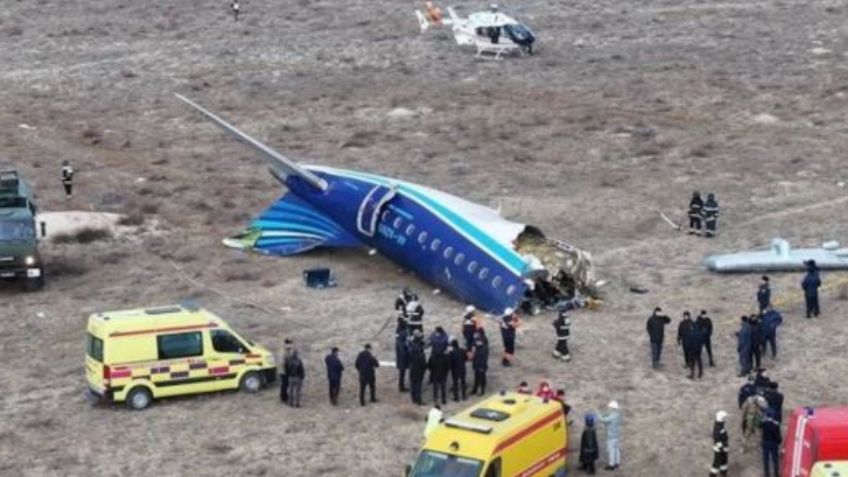 México lamenta trágico accidente de avión en Azerbaijan: "Deseamos pronta recuperación a los heridos"