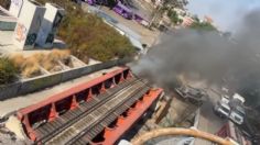 Se registra fuerte incendio cerca de las vías de la estación Río de los Remedios de la Línea B del Metro