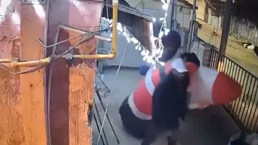 Increíble: sujetos roban adornos navideños en Mexicali | VIDEO