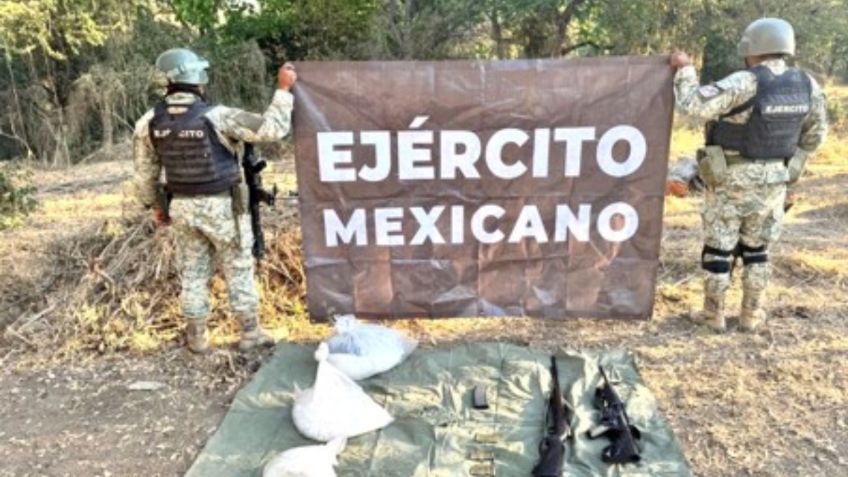 Fuerzas Federales decomisan droga y rescatan a personas secuestradas en Sinaloa