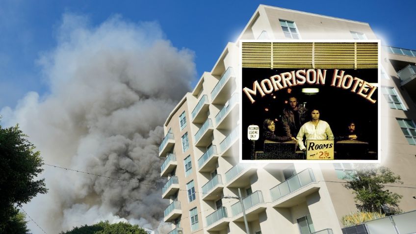 El Morrison Hotel es destruido tras un incendio en Los Ángeles, sede de la icónica portada de The Doors