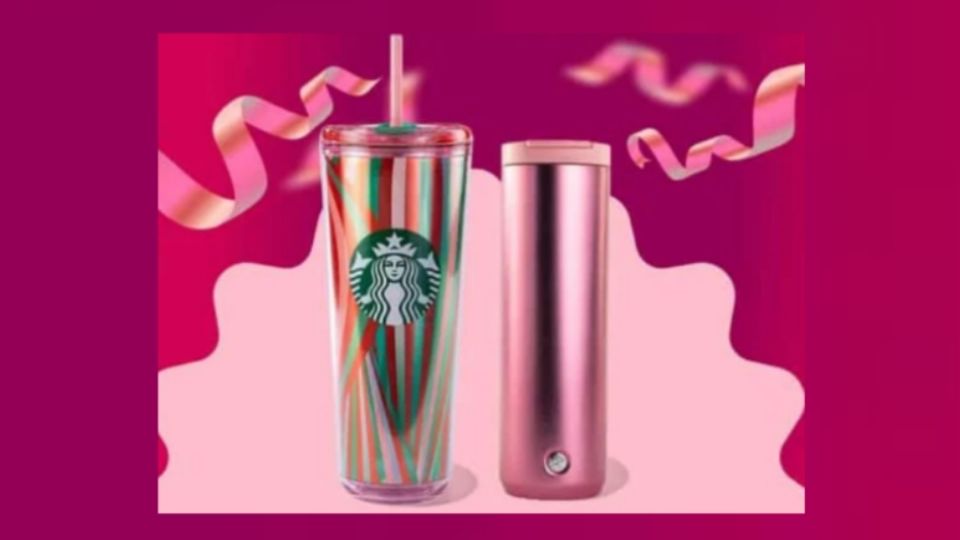 Para poder comprar el vaso o termo rosa metálico de acero tienes que ser miembro Starbucks Rewards Gold