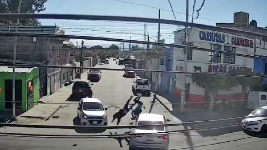 IMÁGENES FUERTES Motociclista sale disparado y grita por auxilio tras fuerte accidente en Celaya