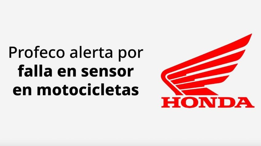 Alerta Profeco por falla en sensor de motocicletas Honda