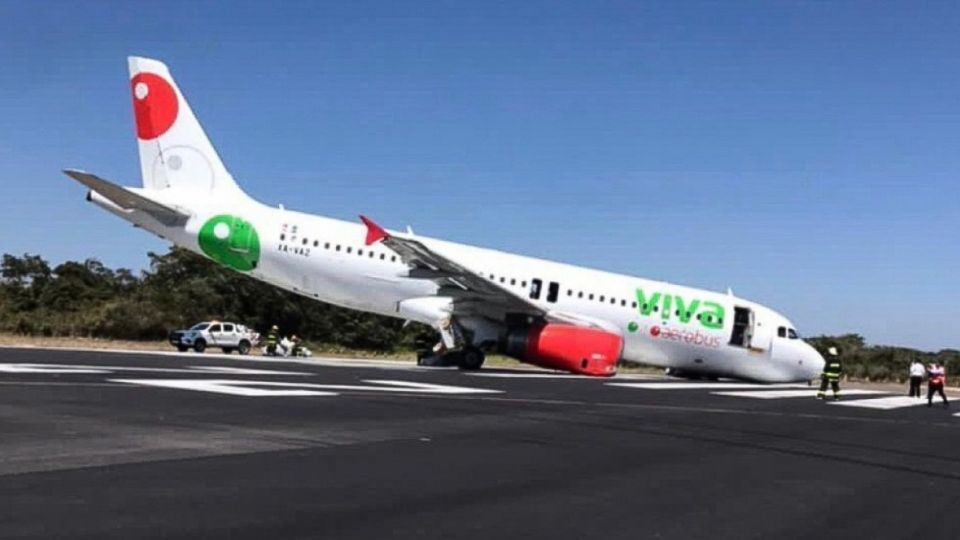 El avión aterrizó en Monterrey de emergencia