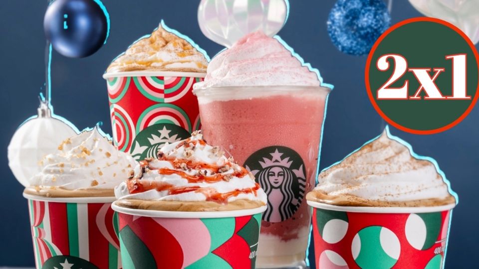 El 2x1 de Starbucks aplica en bebidas específicas y únicamente de tamaño grande