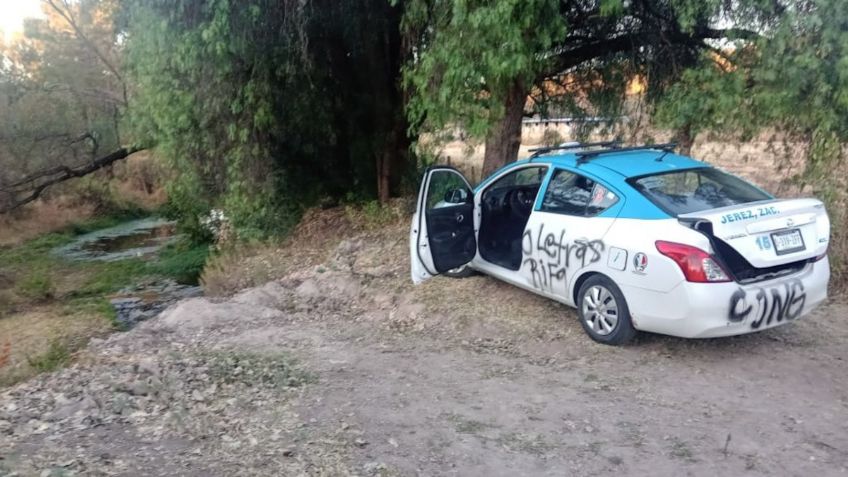 Localizan a chofer asesinado dentro de la cajuela de un Taxi en Jerez