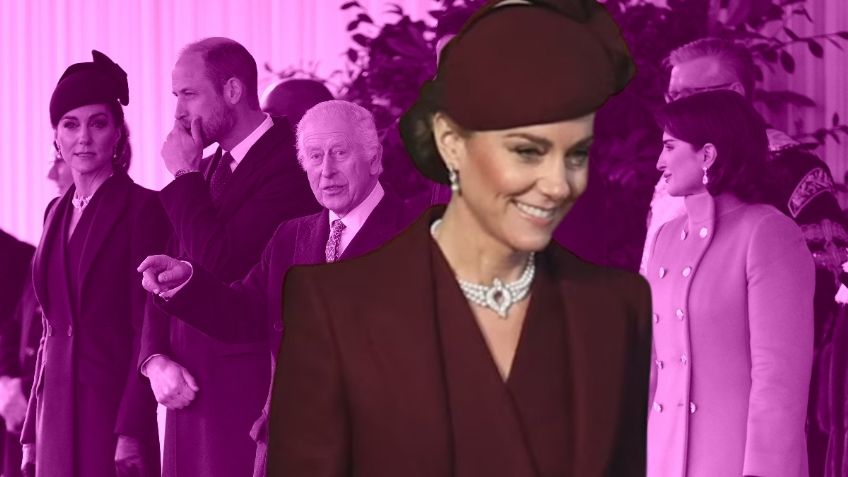 Kate Middleton luce un collar de perlas japonesas que era de la reina Isabel II