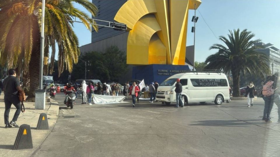 CNTE bloqueo Paseo de la Reforma