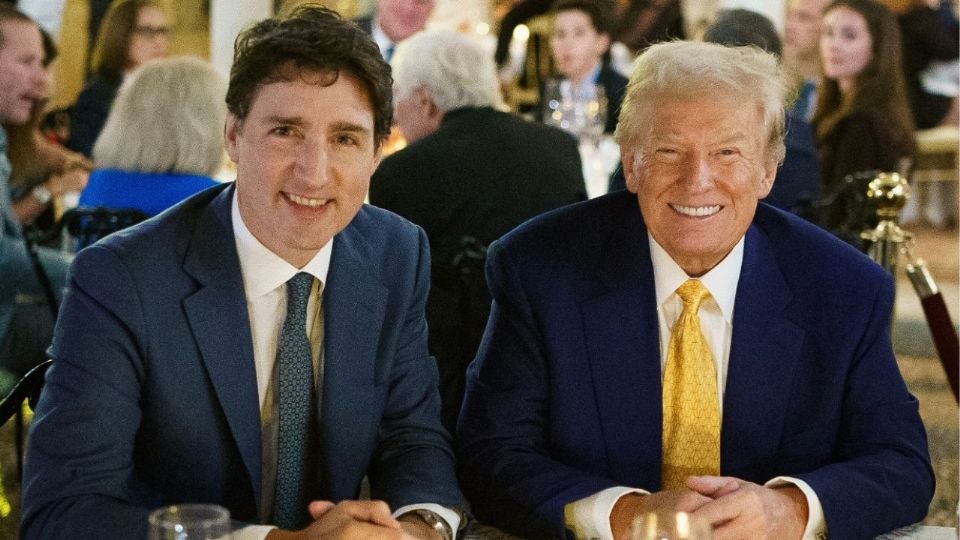 Justin Trudeau y Donald Trump, en su reunión de este lunes.