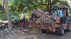 Retiran 200 toneladas de basura de una laguna en Tamaulipas