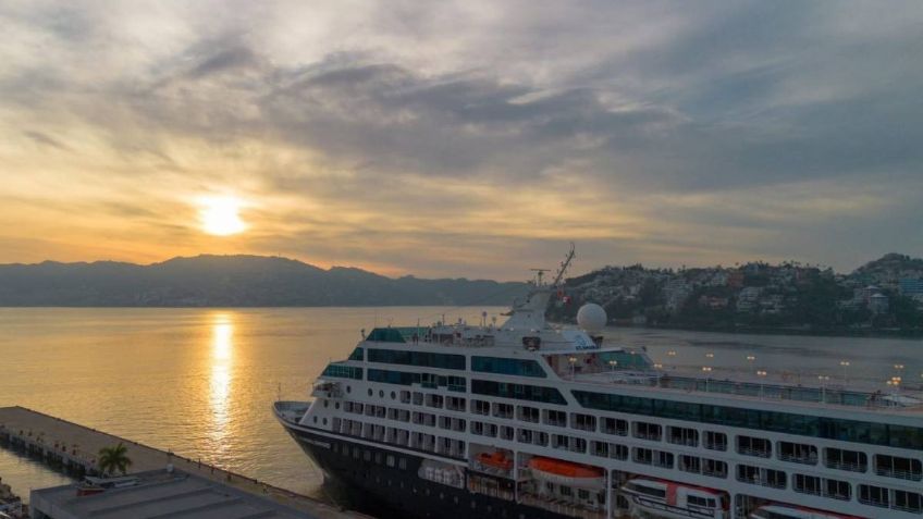 Acapulco recibe el último crucero del 2024 con mil 46 pasajeros