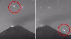 ¿OVNIs? Captan enorme luz sobrevolando el Popocatépetl | VIDEO