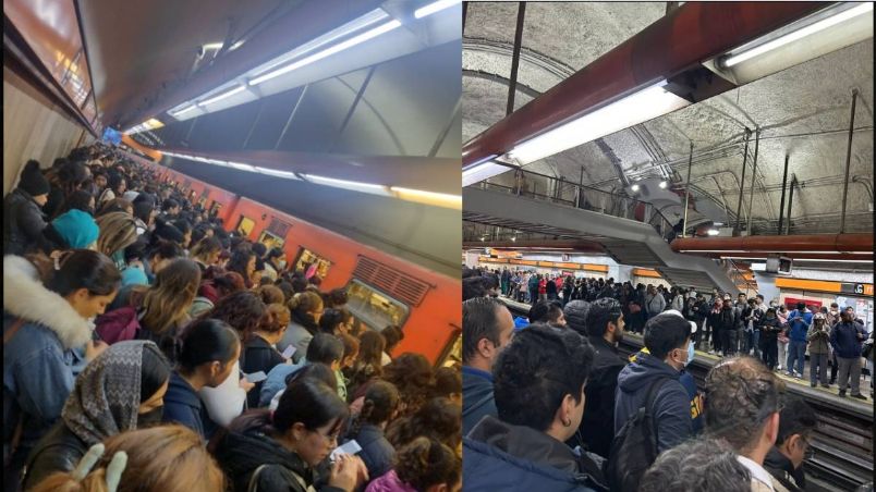 Caos en la Línea 7 del Metro