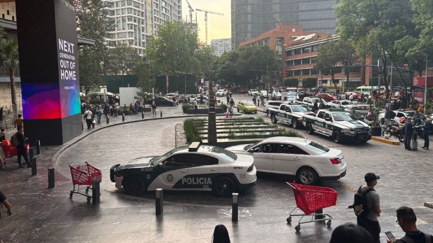 Balacera desata el pánico en Centro Comercial Miyana, Polanco, reportan un muerto