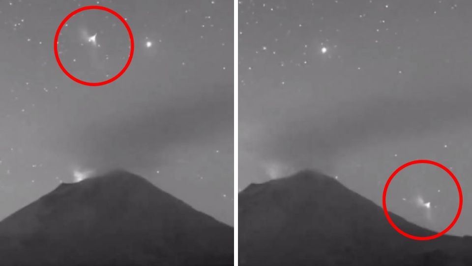 Supuesto OVNI es captado en el Popocatépetl