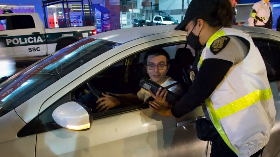 Operativo Conduce sin Alcohol en la Ciudad de México.