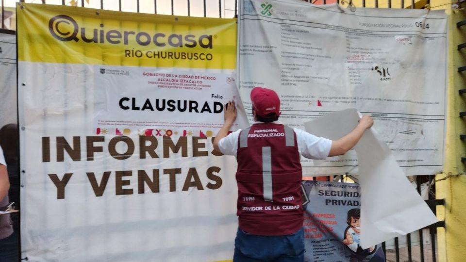 Clausuran predio en Churubusco 213