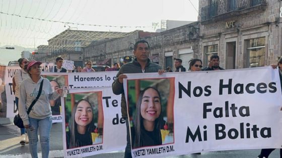 Marchan en Morelia para exigir la aparición con vida de Yuketzi Yamilet